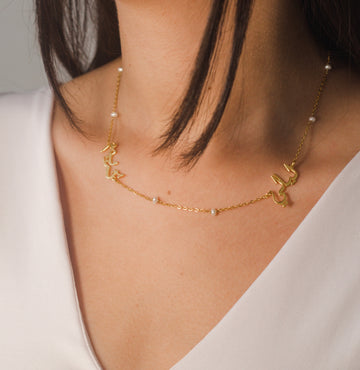 Customized names necklace