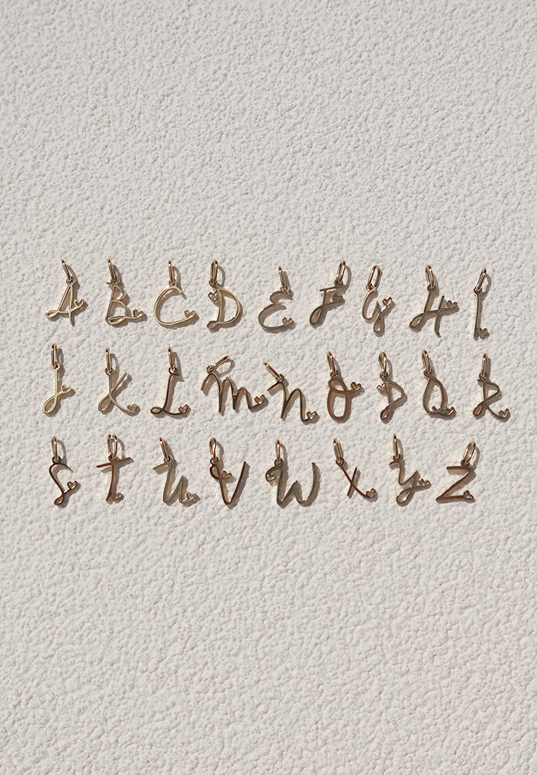 A tiny heart beside your favorite letter – because love is personal