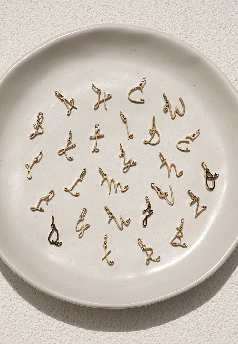 A tiny heart beside your favorite letter – because love is personal