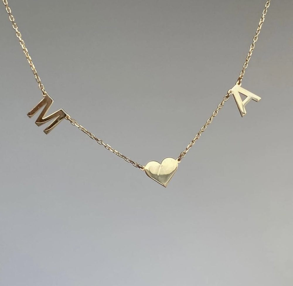 Two letters necklace