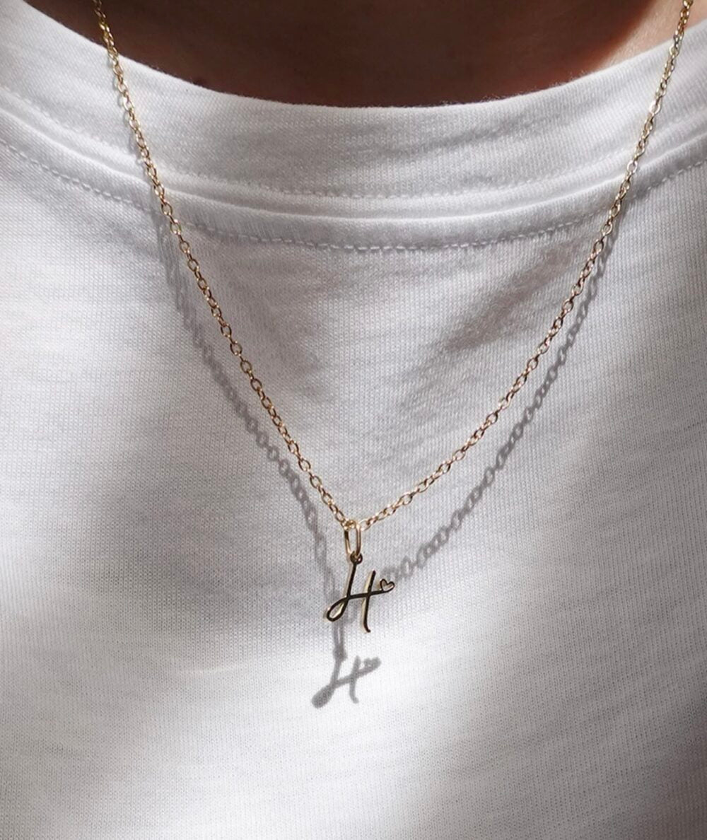 A tiny heart beside your favorite letter – because love is personal