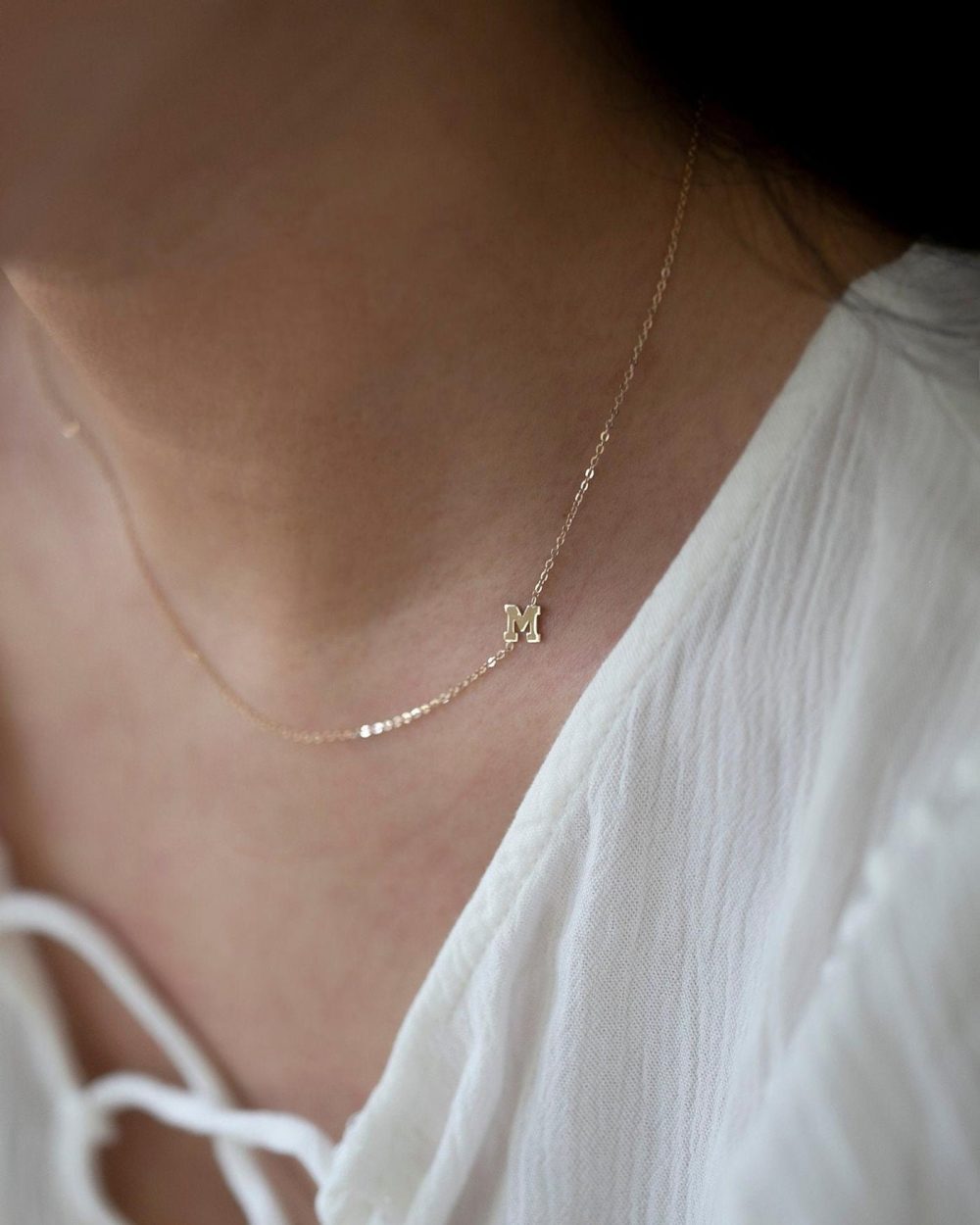 English letters necklace