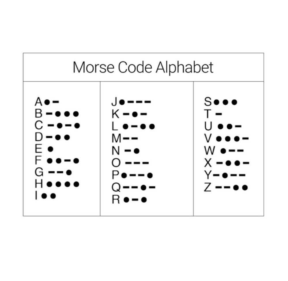 Colorful morse code